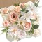 24 PCS Champagne Pink Silk & Foam Artificial Flowers – DIY Wedding Bouquets, Cake Flowers, Table Centerpieces, Baby Shower & Party Decorations